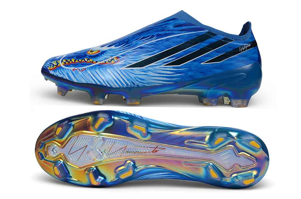 Adidas F50 Hyperfast Elite Laceless FG x Y-3 - Bleu/Noir