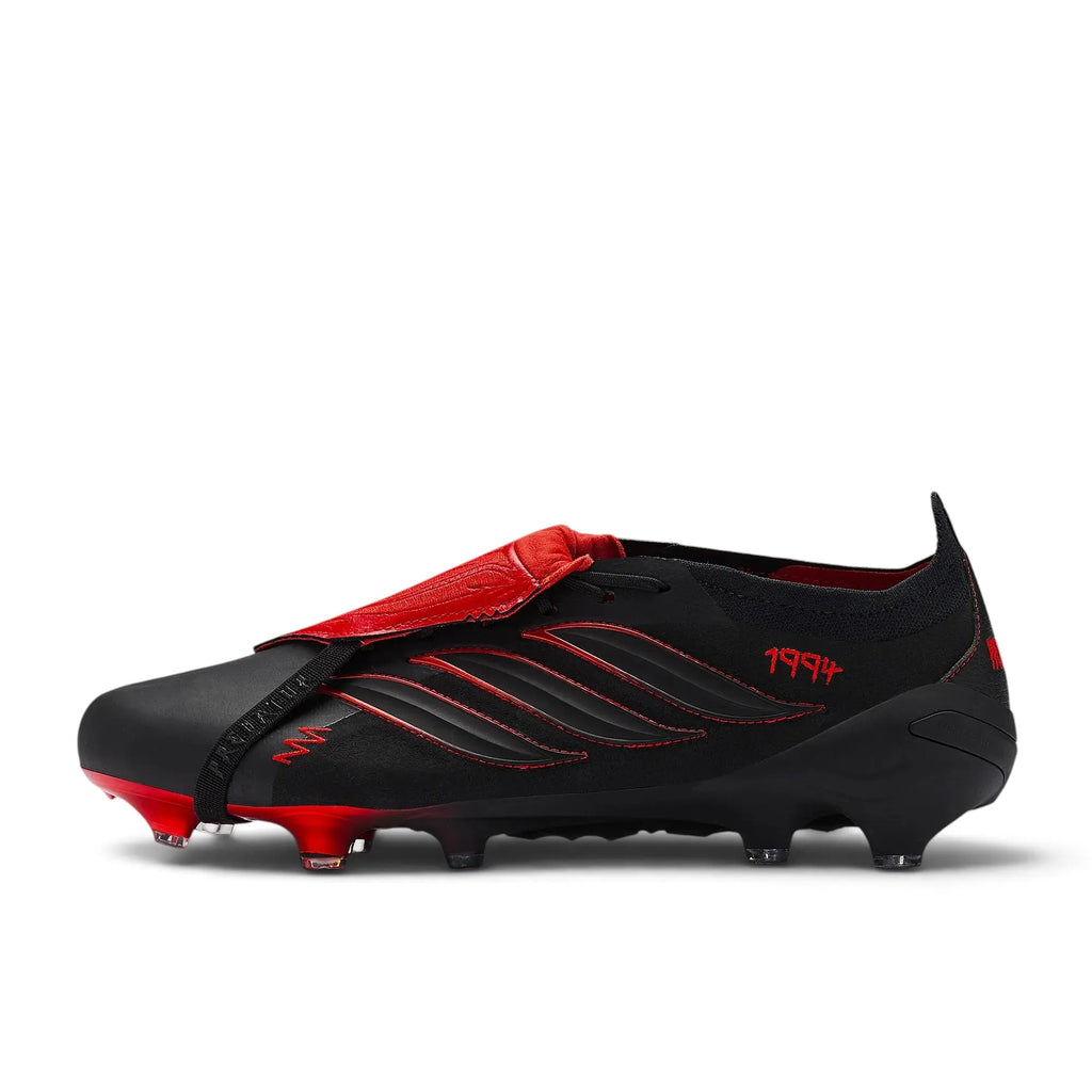 Adidas Predator 26 Elite Fold-over Tongue FG L-Tech - Noir/Rouge Vif