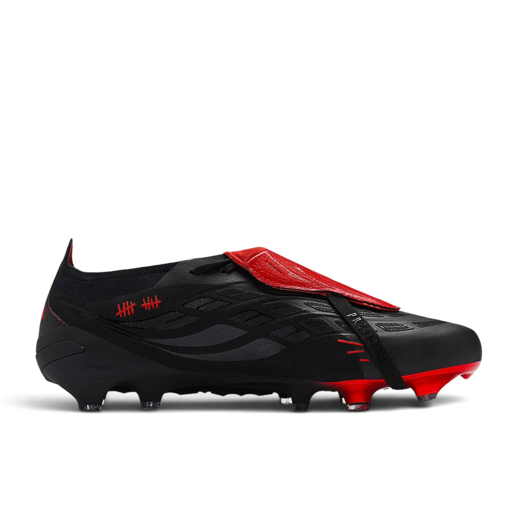 Adidas Predator 26 Elite Fold-over Tongue FG L-Tech - Noir/Rouge Vif