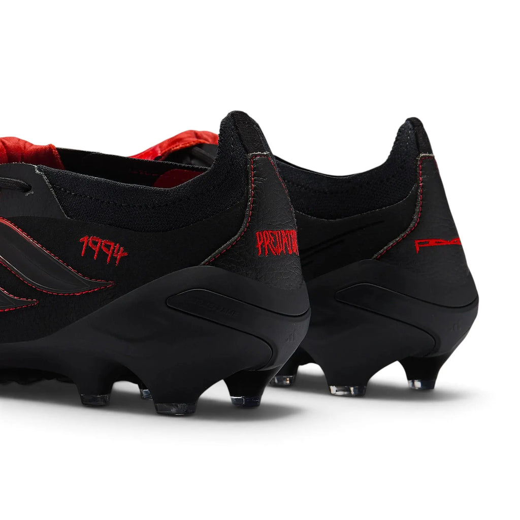 Adidas Predator 26 Elite Fold-over Tongue FG L-Tech - Noir/Rouge Vif