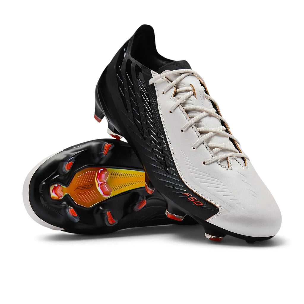 Adidas F50 Hyperfast Elite FG L-Tech - Argenté/Noir/Solar Orange