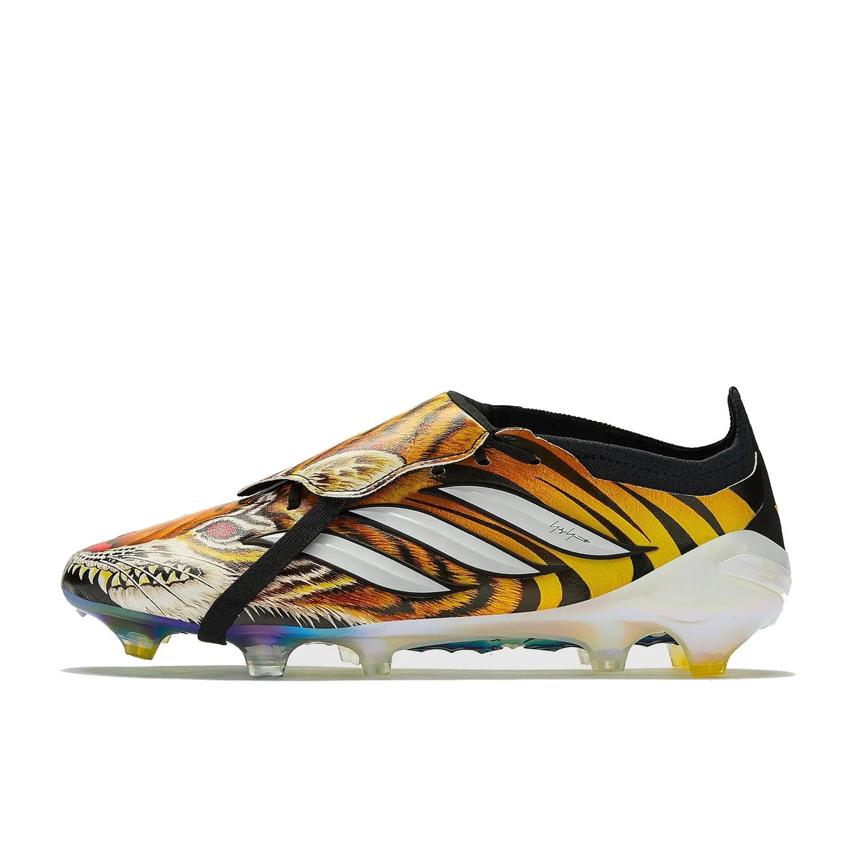 Adidas Predator 26 Elite Fold-over Tongue FG x Y-3 Jaune/Noir KK4189 - vue 3