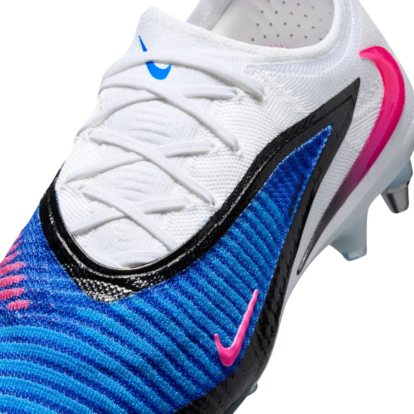 Image of Phantom 6 Elite Low Cut SG Attack Pack - Bleu/Banc/Noir/Rose Crampons Elite
