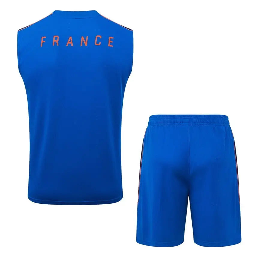 Ensemble Débardeur + Short France Bleu Clair 2026/2027