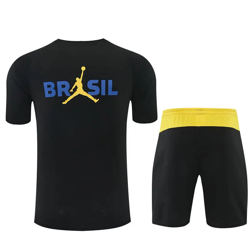 Ensemble Training Été Brésil Noir Jaune 2026/2027