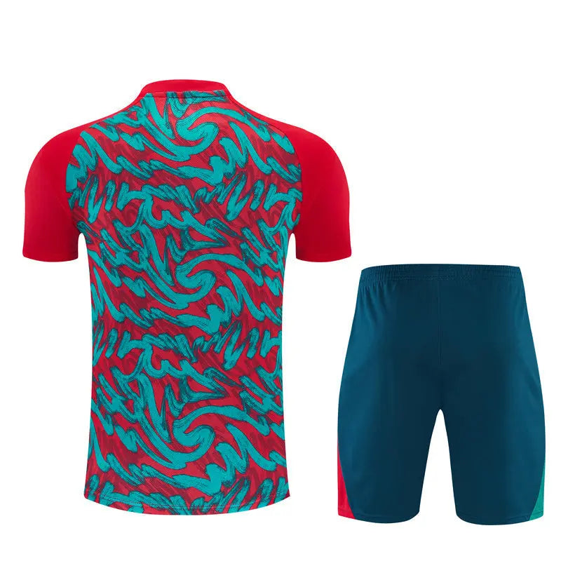 Ensemble Training Portugal Camouflage Vert Rouge 2026/2027