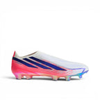 F50 Hyperfast Elite Laceless FG Control or Chaos - Blanc/Violet/Solar Turbo