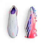 F50 Hyperfast Elite Laceless FG Control or Chaos - Blanc/Violet/Solar Turbo