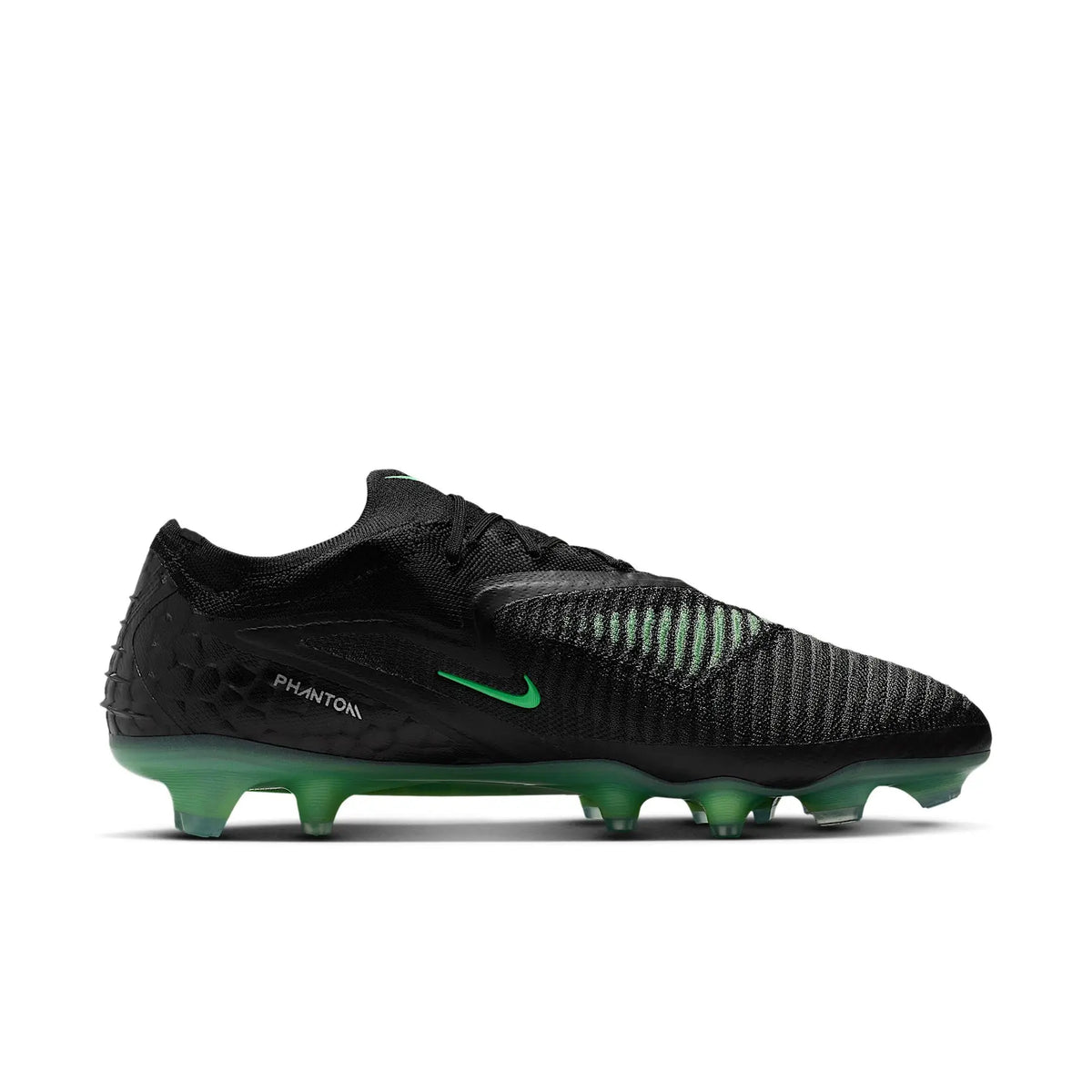 Nike Phantom 6 Elite Low FG Shadow Noir/Illusion Green HJ2146-001 - vue 3