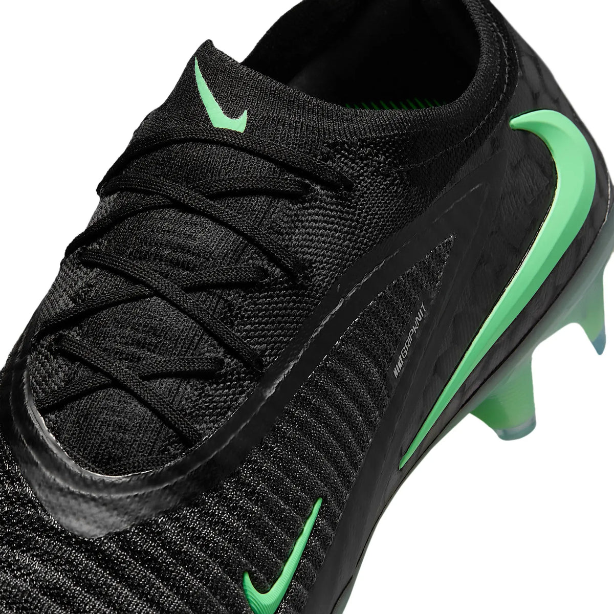 Nike Phantom 6 Elite Low FG Shadow Noir/Illusion Green HJ2146-001 - vue 8