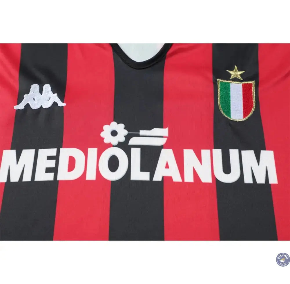 AC Milan 1988/89 Domicile à manches longues