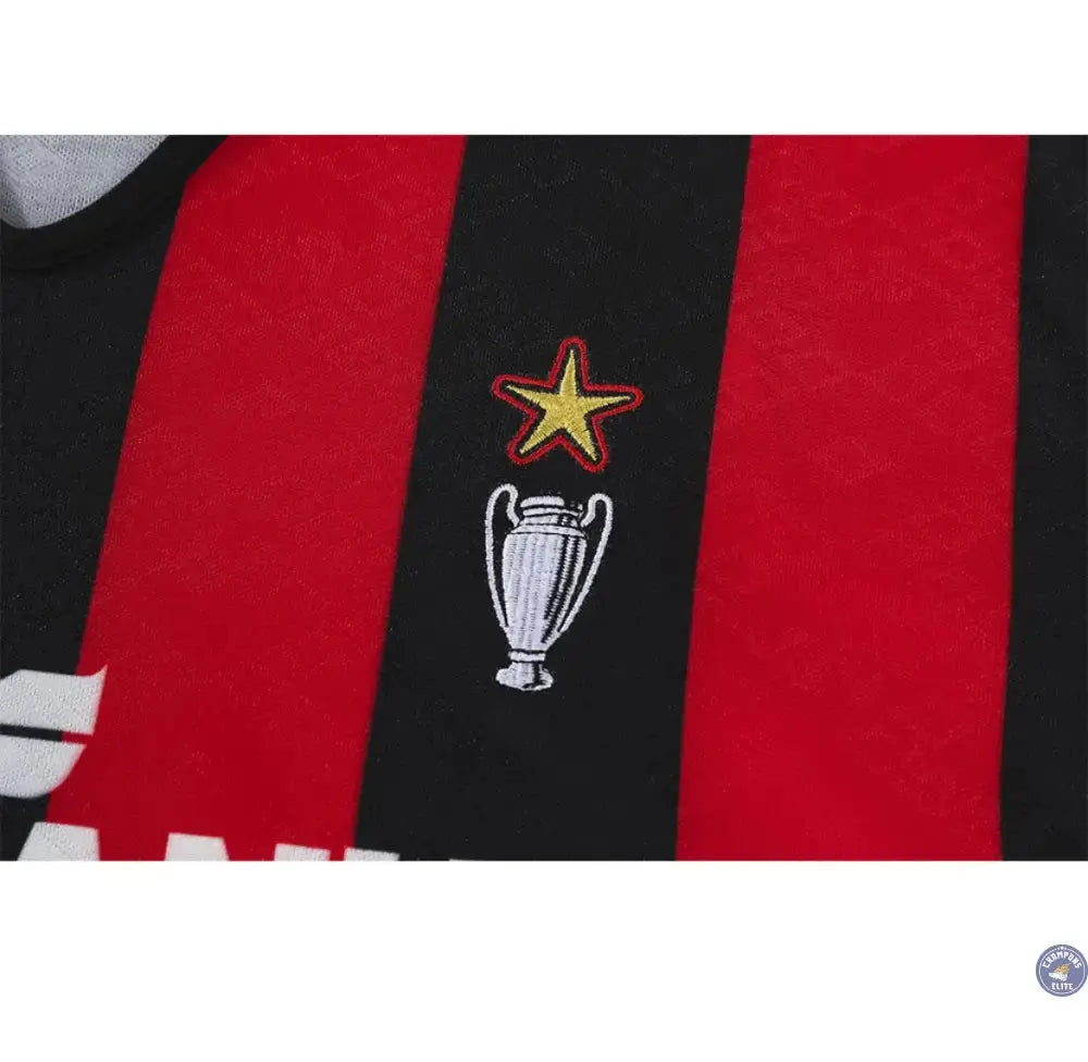 AC Milan 1989/90 Domicile à manches longues