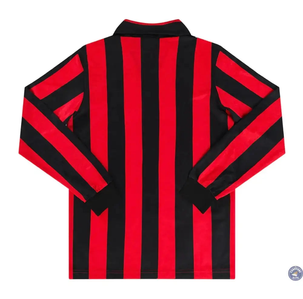 AC Milan 1989/90 Domicile à manches longues