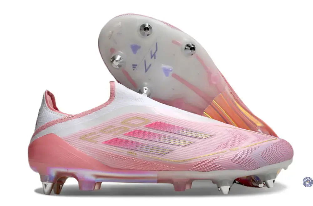 F50 Elite Laceless SG Lamine Yamal 304 - Rose clair/Purple Glow/Lite Pink ÉDITION LIMITÉE