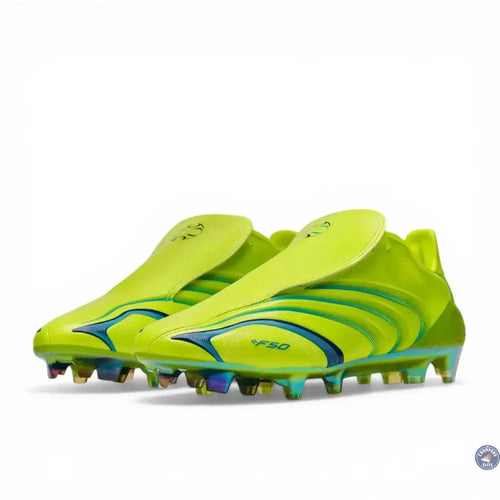 F50 Elite x Tunit FG - Citron Lucide/Team Bleu Royal/Aquamarine Lucide - Crampons Elite