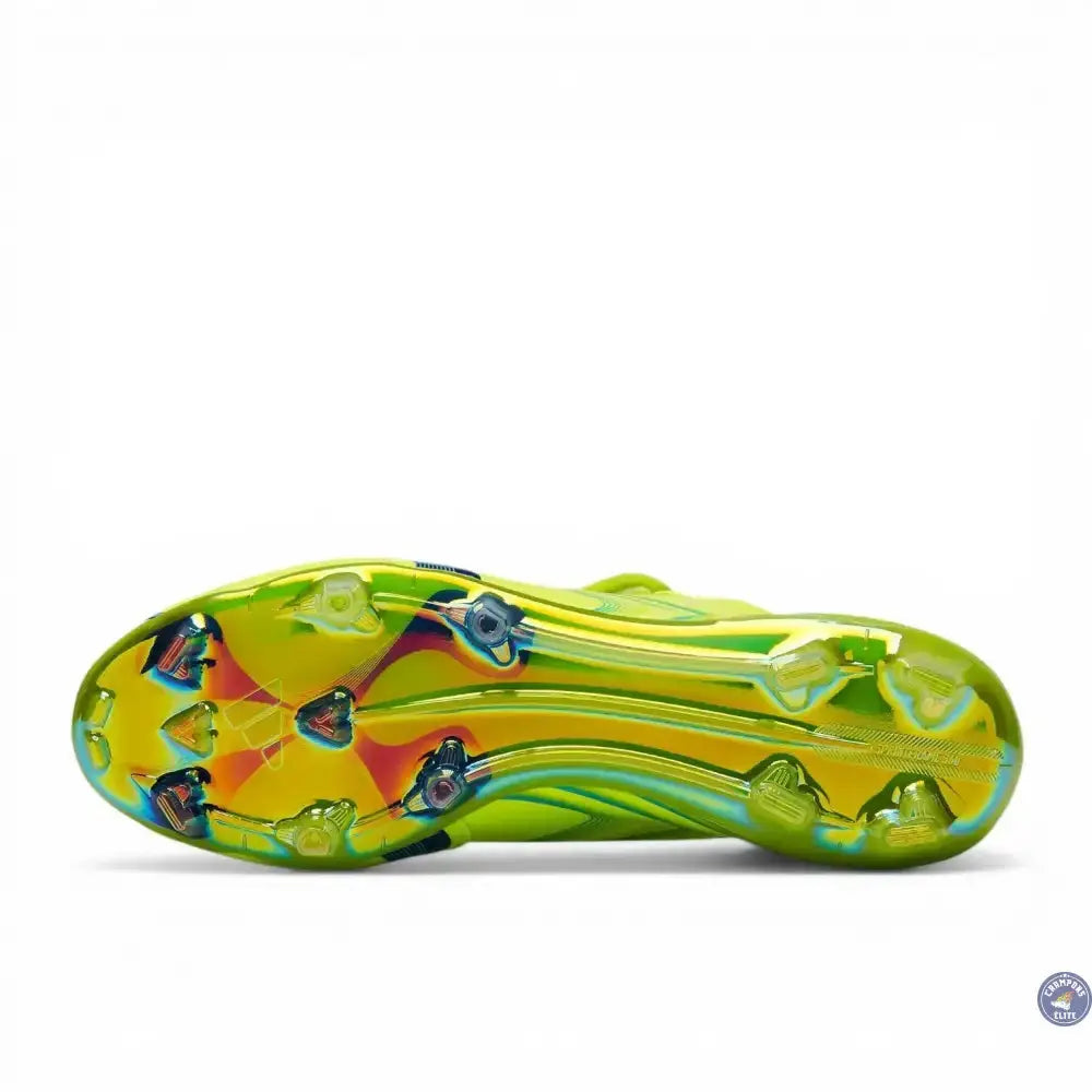 Image of F50 Elite x Tunit FG - Citron Lucide/Team Bleu Royal/Aquamarine Lucide - Crampons Elite