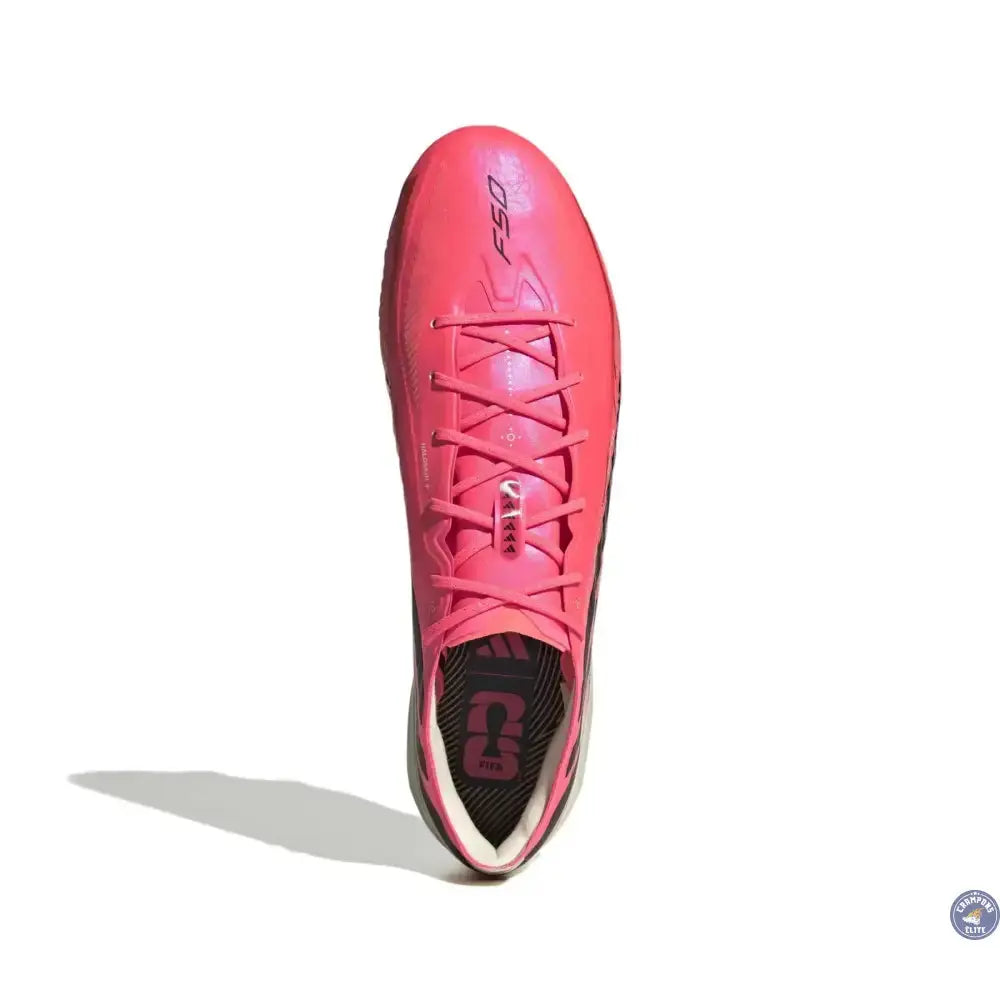 Image of Adidas F50 Hyperfast Elite FG - Solar Turbo/Noir/Doré - Crampons Elite