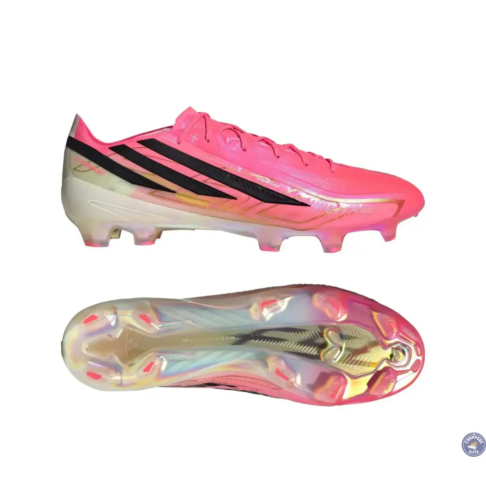 Image of Adidas F50 Hyperfast Elite FG - Solar Turbo/Noir/Doré - Crampons Elite