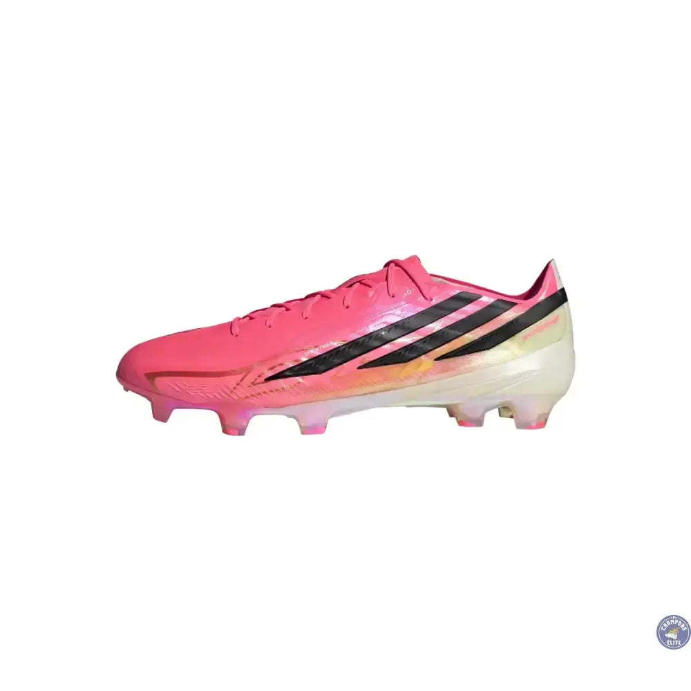Adidas F50 Hyperfast Elite FG - Solar Turbo/Noir/Doré - Crampons Elite