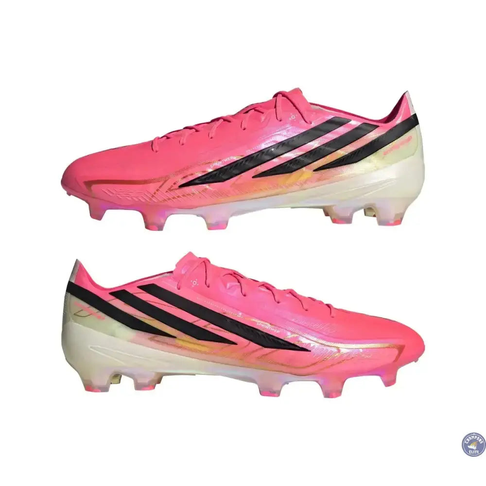 Image of Adidas F50 Hyperfast Elite FG - Solar Turbo/Noir/Doré - Crampons Elite