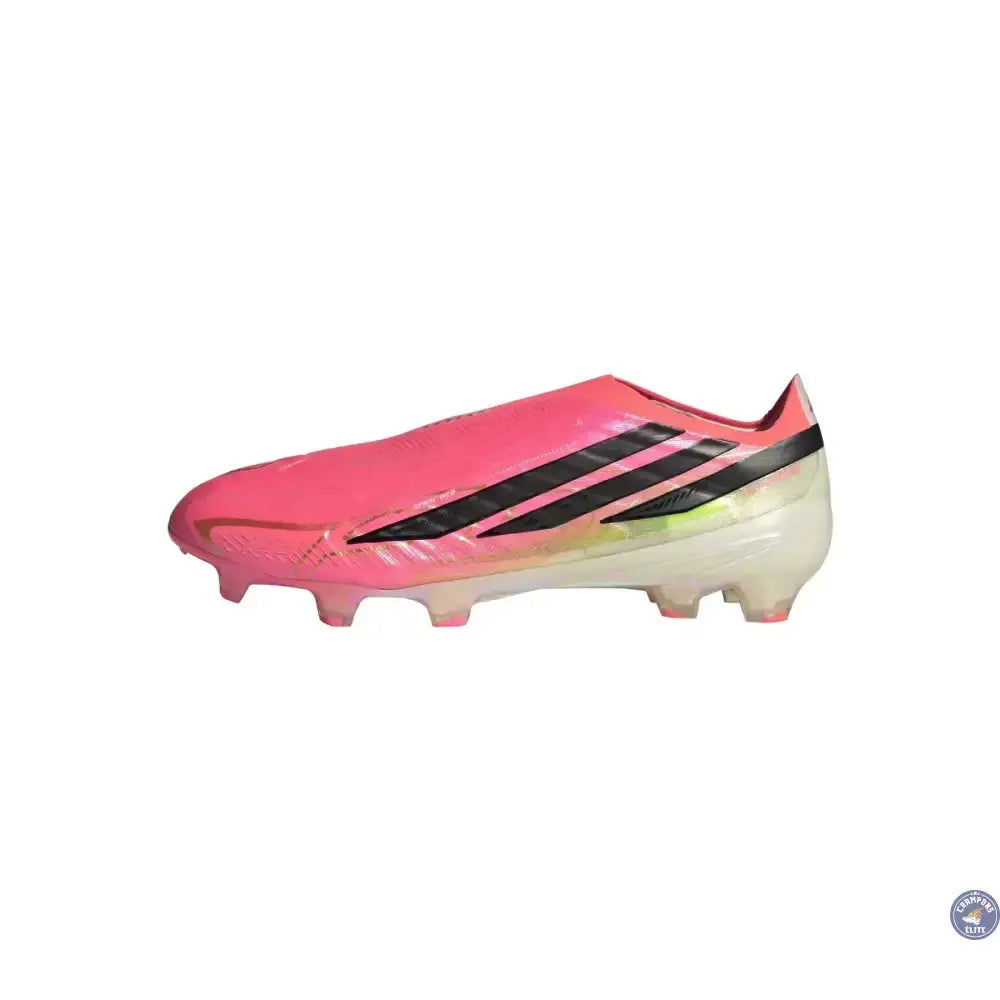 Image of Adidas F50 Hyperfast Elite Laceless FG - Solar Turbo/Noir/Doré - Crampons Elite