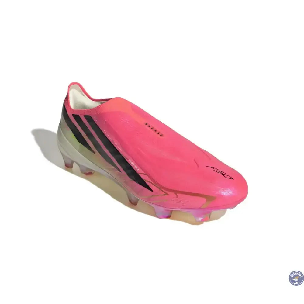 Image of Adidas F50 Hyperfast Elite Laceless FG - Solar Turbo/Noir/Doré - Crampons Elite