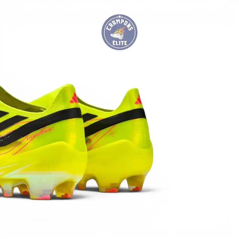 Image of Adidas F50 Hyperfast Elite Laceless FG Too Light - Jaune/Noir/Solar Turquoise ÉDITION LIMITÉE