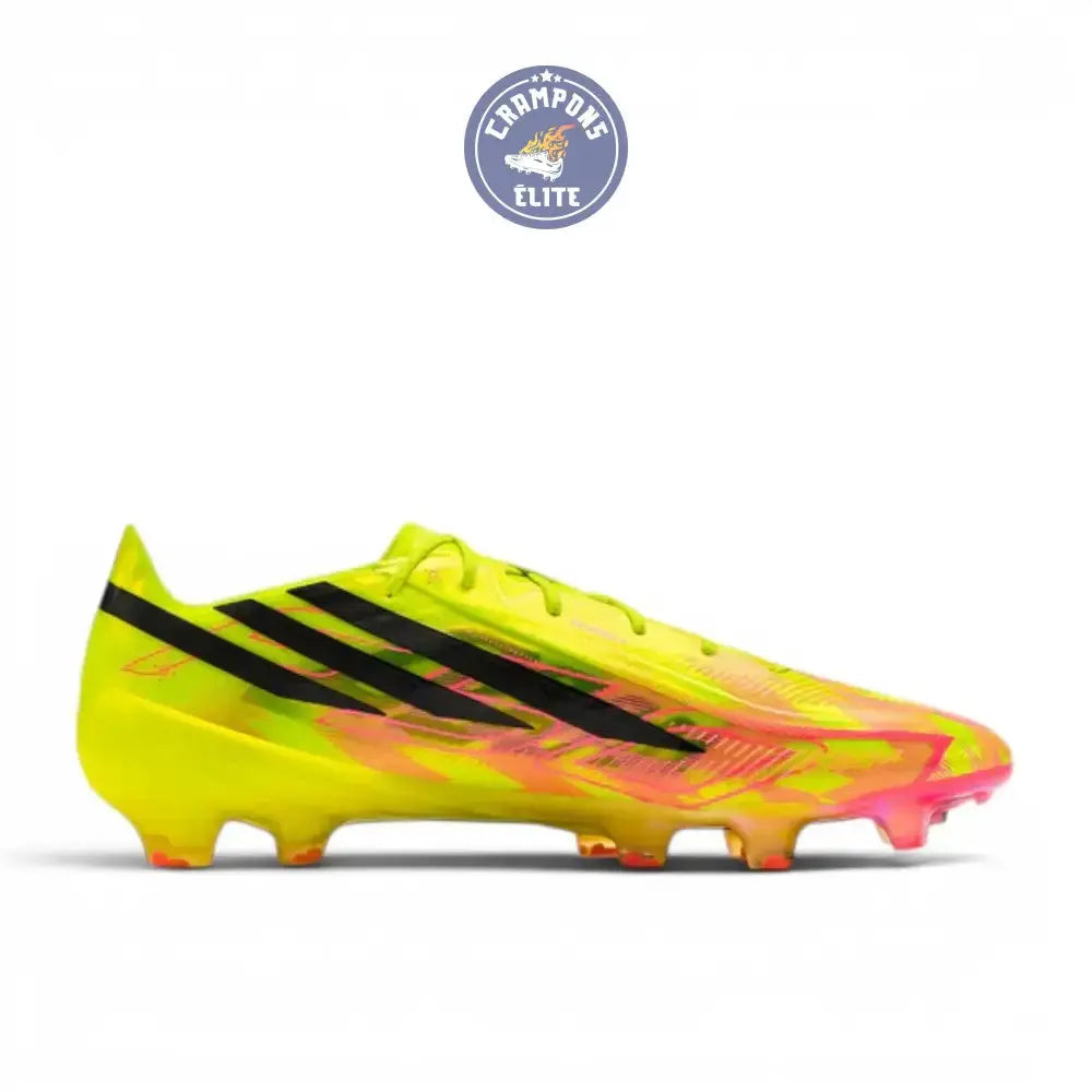 Image of Adidas F50 Hyperfast Evo FG Too Light - Jaune/Noir/Solar Turquoise ÉDITION LIMITÉE