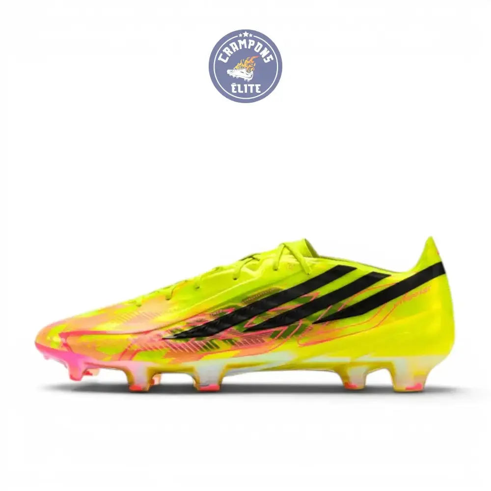 Adidas F50 Hyperfast Evo FG Too Light - Jaune/Noir/Solar Turquoise ÉDITION LIMITÉE