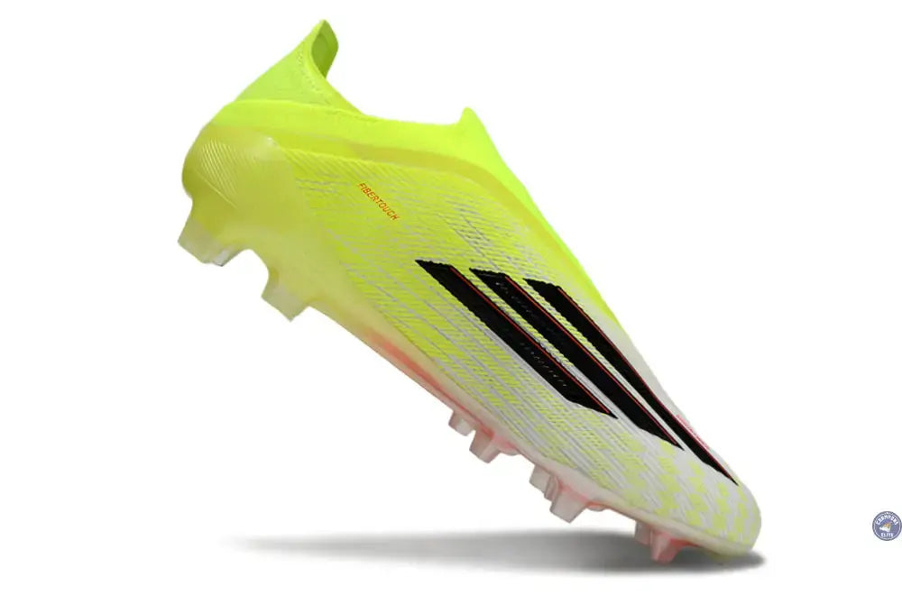 Image of F50 LACELESS ELITE FG BORN FOR GOALS - JAUNE/NOIR/LUCID RED