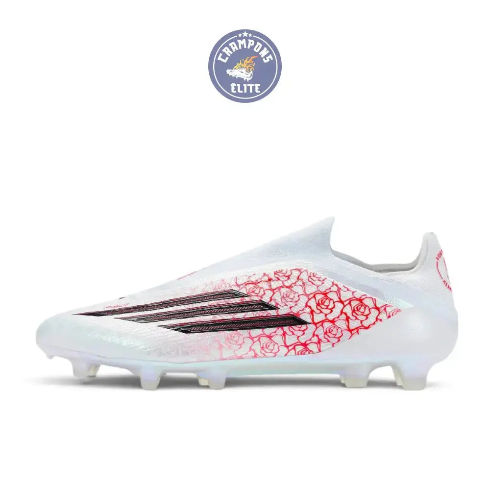 Image of Adidas F50 Laceless Elite FG Lamine Yamal Heartbreaker - Blanc/Rose