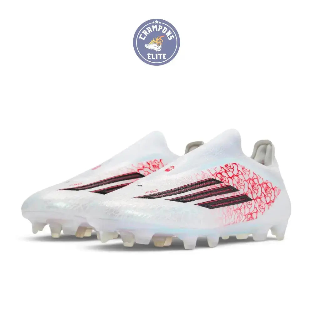 Image of Adidas F50 Laceless Elite FG Lamine Yamal Heartbreaker - Blanc/Rose