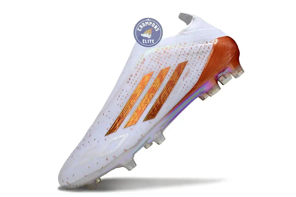 F50 LACELESS ELITE FG x MOHAMED SALAH AFCON - BLANC/BRONZE ÉDITION LIMITÉE