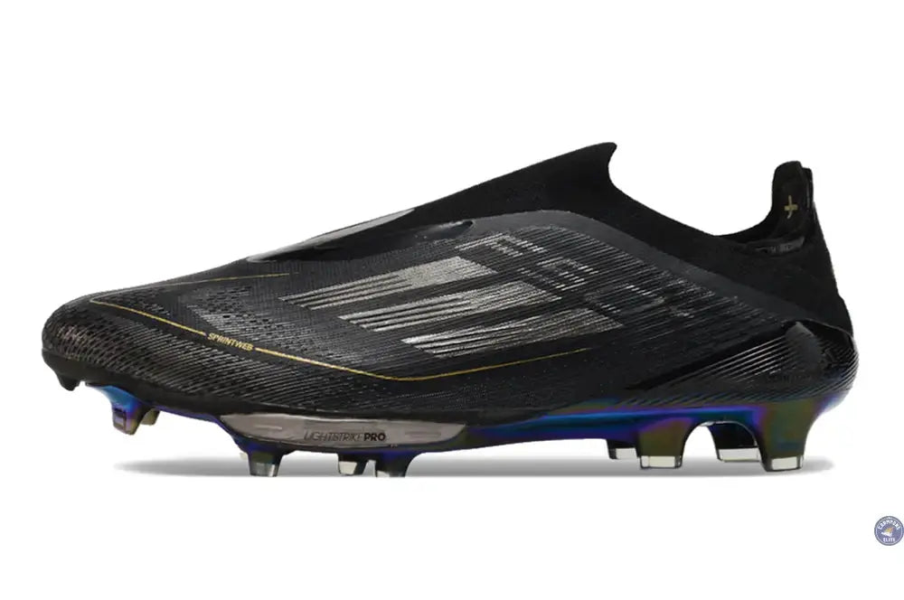 F50 + Laceless FG Dark Spark - Noir/Argenté/Doré