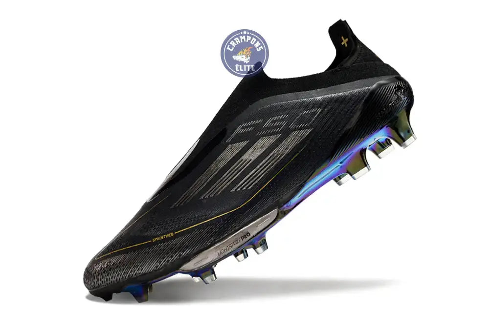 F50 + Laceless FG Dark Spark - Noir/Argenté/Doré