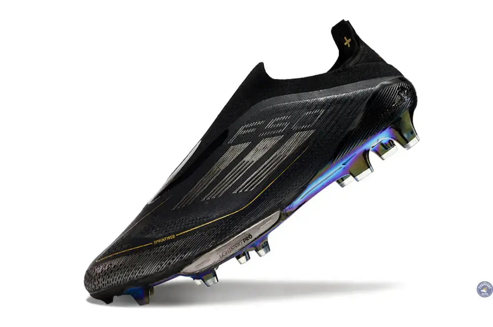 Image of F50 + Laceless FG Dark Spark - Noir/Argenté/Doré