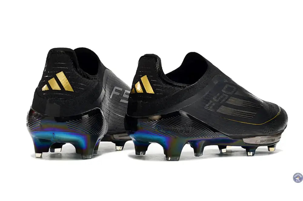 F50 + Laceless FG Dark Spark - Noir/Argenté/Doré