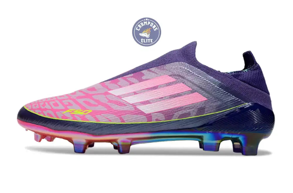 Image of F50 Laceless Lamine Yamal 2 - Violet/Rose/Jaune Fluo