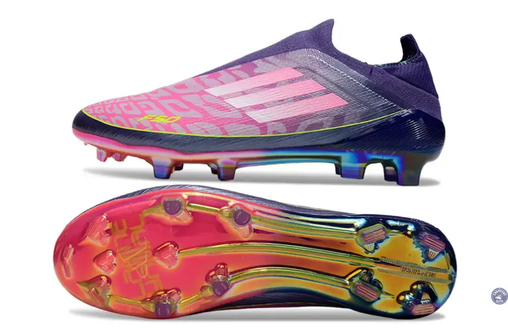 Image of F50 Laceless Lamine Yamal 2 - Violet/Rose/Jaune Fluo