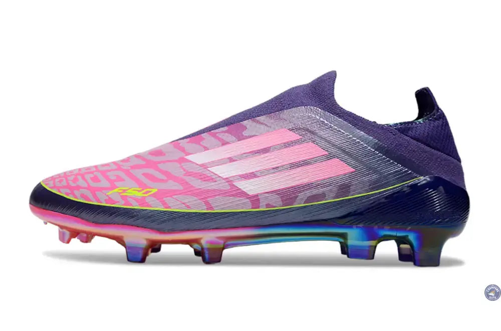 Image of F50 Laceless Lamine Yamal 2 - Violet/Rose/Jaune Fluo