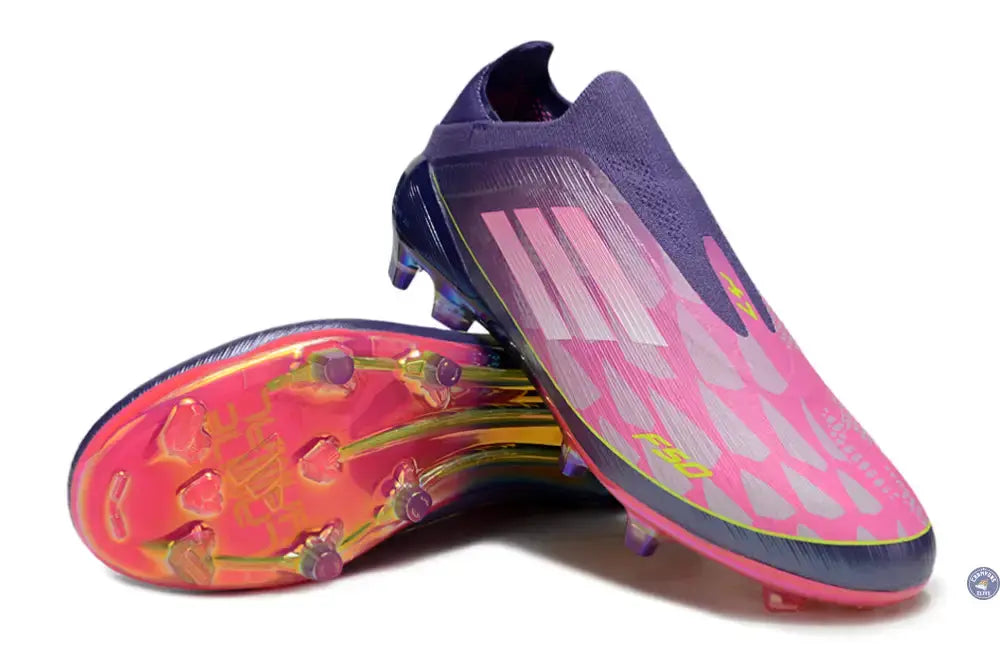 F50 Laceless Lamine Yamal 2 - Violet/Rose/Jaune Fluo