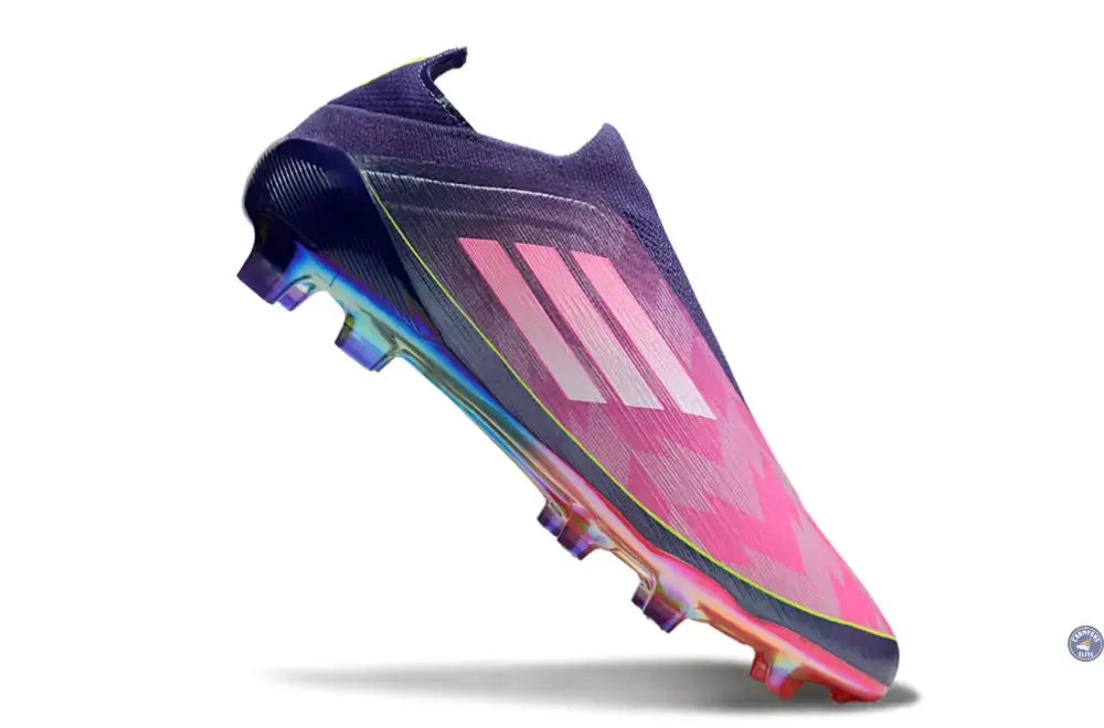Image of F50 Laceless Lamine Yamal 2 - Violet/Rose/Jaune Fluo