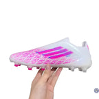 F50 Laceless SPARKFUSION ELITE FG/AG TRINITY - BLANC/ROSE