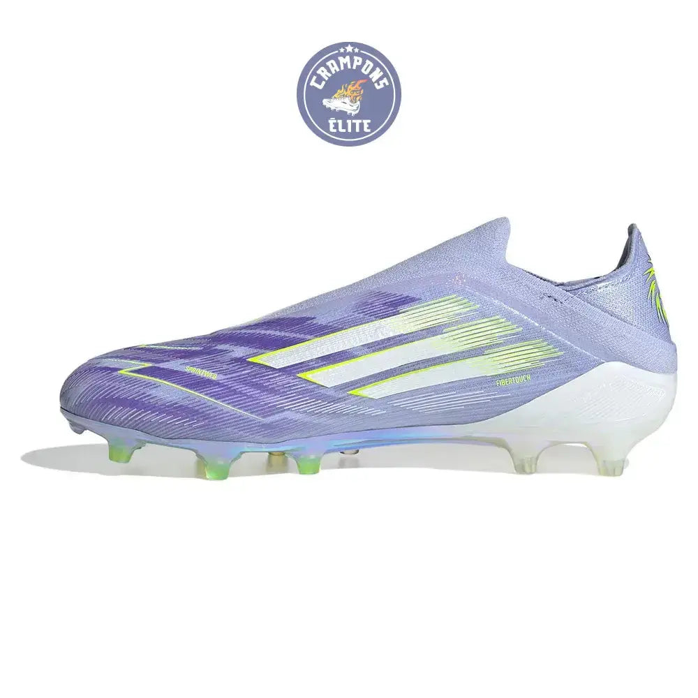 Image of F50 Laceless Sparkfusion Elite Low Cut Laceless FG Radiant Blaze - Violet Tone/Vert/Violet