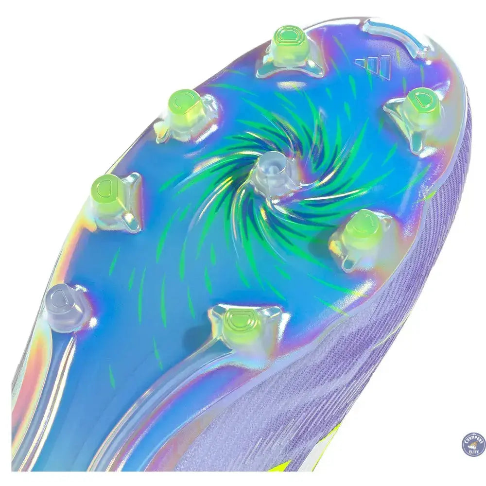 F50 Laceless Sparkfusion Elite Low Cut Laceless FG Radiant Blaze - Violet Tone/Vert/Violet