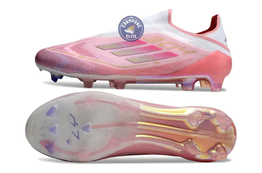 Image of F50 Lamine Yamal Laceless FG Rose/Blanc