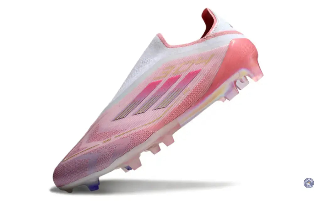 Image of F50 Lamine Yamal Laceless FG Rose/Blanc