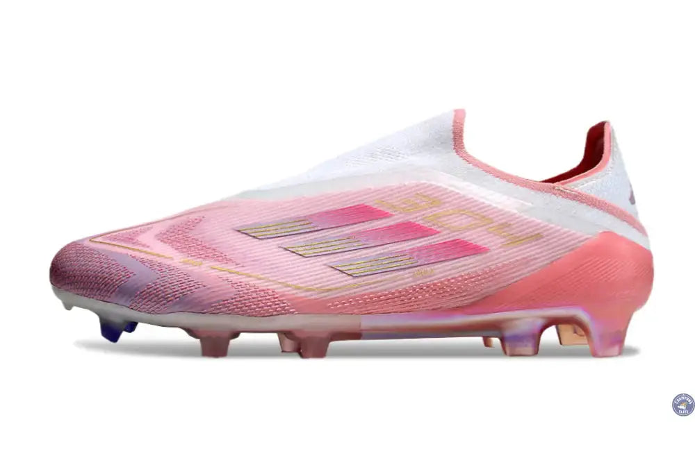 Image of F50 Lamine Yamal Laceless FG Rose/Blanc