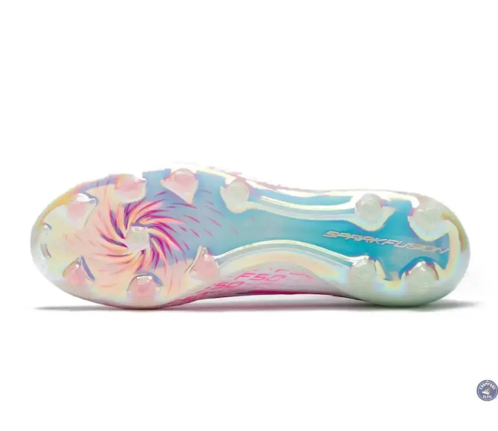 Adidas F50 Sparkfusion Elite Mid Cut FG/AG Trinity - Blanc/Rose Édition Limitée