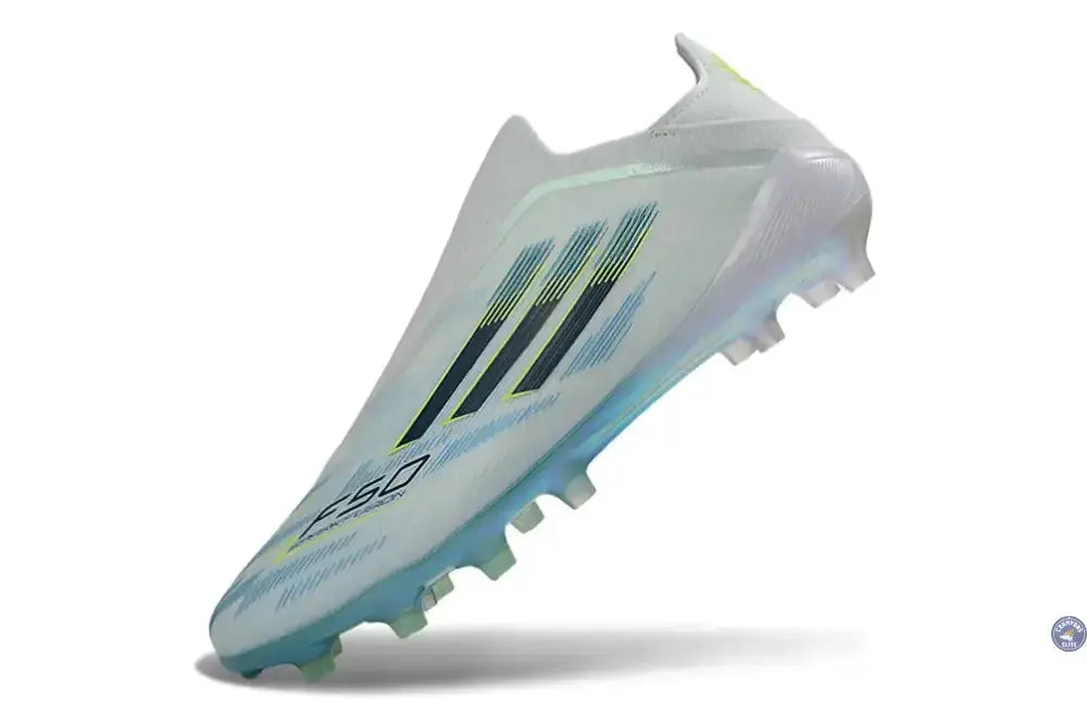 Image of F50 Sparkfusion League Low Cut Laceless FG Ice Cold Precision – Almond Blue/Dune Pearl/Jaune Hi-Res